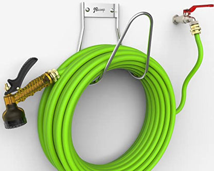 Garden Hose Holder Stainless Steel Small Wall Mount Garden Hose Hook