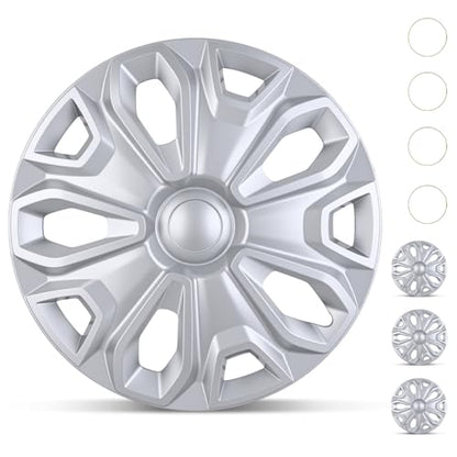 Wheel Cover Hubcaps 16 Inch for Ford Transit 150 250 350 350HD 2015 16 17 18 19 20 21 22 23 24 2025 Steel Wheel with 5 Lug 16 Hub Caps Set of 4 Rim Protector Wheel Covers Replacement (4 Count)