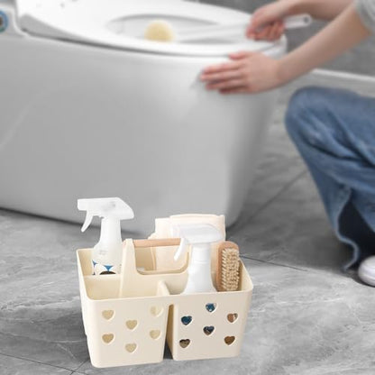 Portable Shower Caddy Plastic Shower Basket Organizer with Handle
