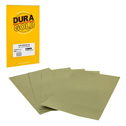 Premium 3000 Grit Wet or Dry Sandpaper Sheets (25 Count)