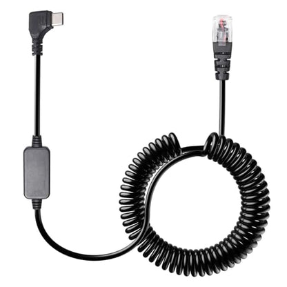 Universal Coiled USB C to RJ11 power cord for Escort Uniden Radar Detectors