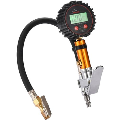 Tire Pressure Gauge with Inflator