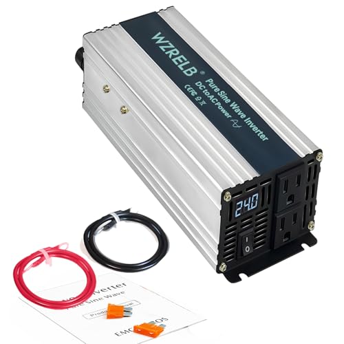 1200W Pure Sine Wave Inverter 24V DC to 110V 120V AC