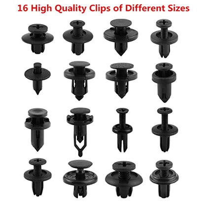 Car Push Retainer Clips 750pcs with 16 Popular Push Pins for Auto Parts (750 Count)