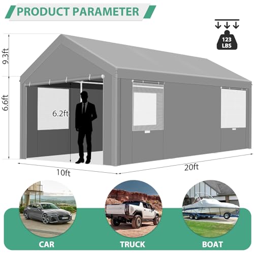 Carport 10'x20' Heavy Duty Portable Garage