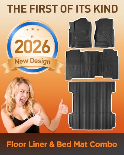 Truck Floor Mat Bed Mat for Silverado Sierra 1500 2014