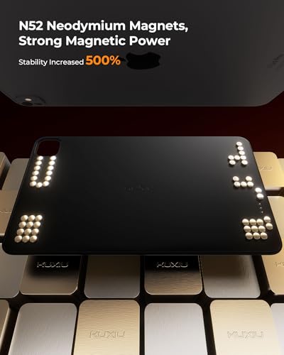 Magnetic Wireless Charging Car Headrest Tablet Holder for iPad Pro 13'' M4