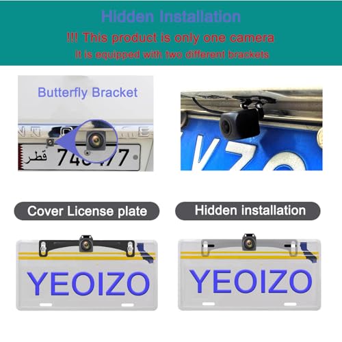 Wireless License Plate Backup Camera