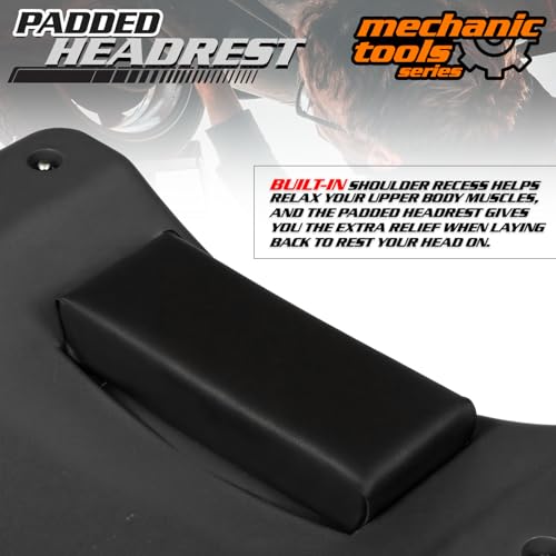 Mechanic Roller Creeper with Padded Headrest