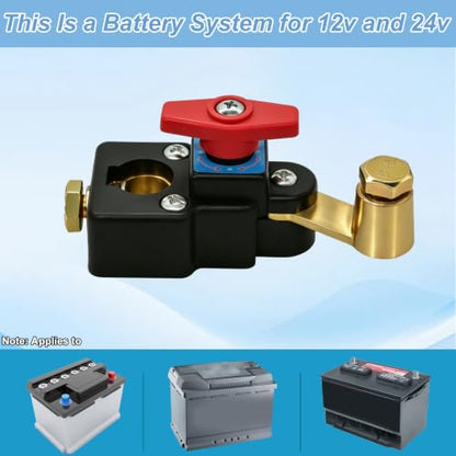 Large T Car Battery Power Cut