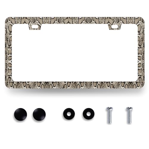 Snake Skin License Plate Frame Animal Texture License Holder