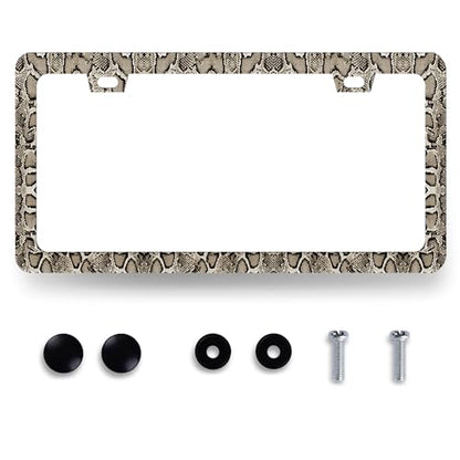 Snake Skin License Plate Frame Animal Texture License Holder