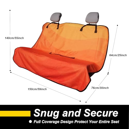 Back Seat Cover for Car Trucks Van SUV Jeep