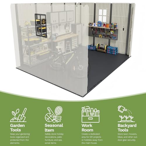 10x8 FT Resin Outdoor Storage Shed