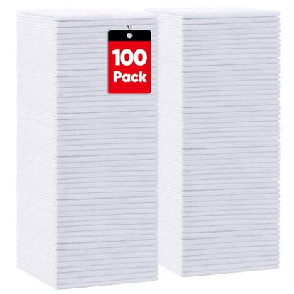 White Microfiber Cleaning Cloth 100 PK (100 Count)