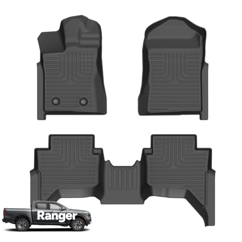 Floor Mats for Ford Ranger SuperCrew Cab 2024 (2 Count)