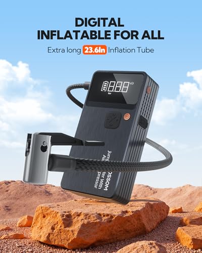Car Battery Jump Starter with Air Compressor