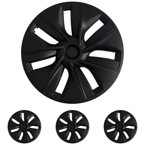 Wheel Cover Fits for Tesla Model Y Hubcap 19 Inch 2020 (4 Count)