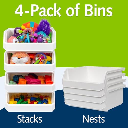 Extra Large Stackable Plastic Storage Bins
