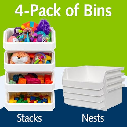 Extra Large Stackable Plastic Storage Bins