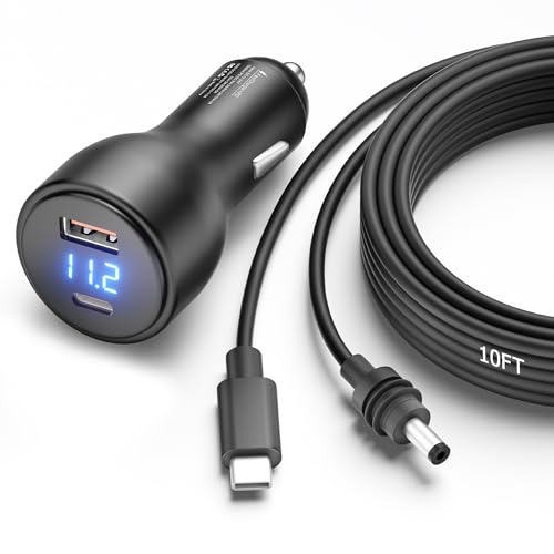3 in 1 Starlink Mini Car Adapter 10FT 12V to 20V Cigarette Lighter Adapter