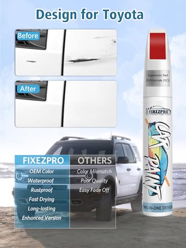 3U5 2SC Supersonic Red Car Touch Up Paint for Toyota