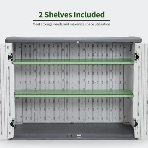 Macrout 25 Cu Ft Outdoor Storage Cabinet with Shelves (3 Count)