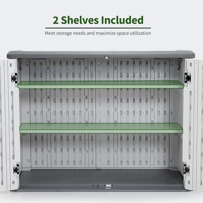 Macrout 25 Cu Ft Outdoor Storage Cabinet with Shelves (3 Count)