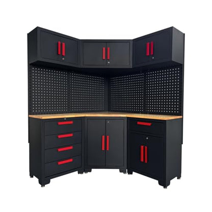 Garage Storage Cabinet System Corner Workshop Set