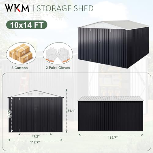 10x14 FT Outdoor Storage Shed for Backyard