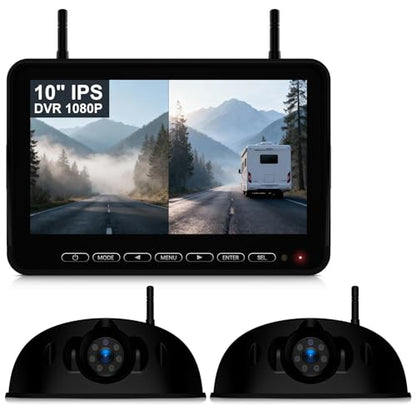 1080P 10" Wireless RV Backup Camera System for Furrion Pre