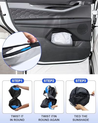 2026 Upgrade Foldable Front Windshield Sunshade fit for Ford Edge 2015
