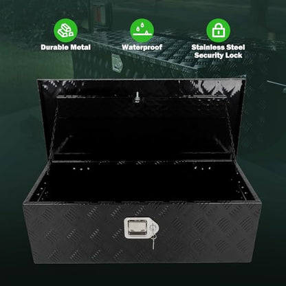 30 Inch Aluminum Diamond Plate Truck Bed Tool Box
