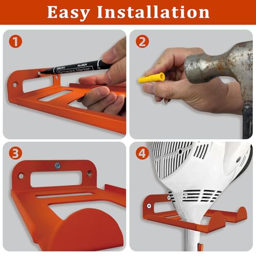 2 Pack Heavy Duty Weed Eater Hanger Wall Mount for Trimmers and Tools (7.7603 Ounce)