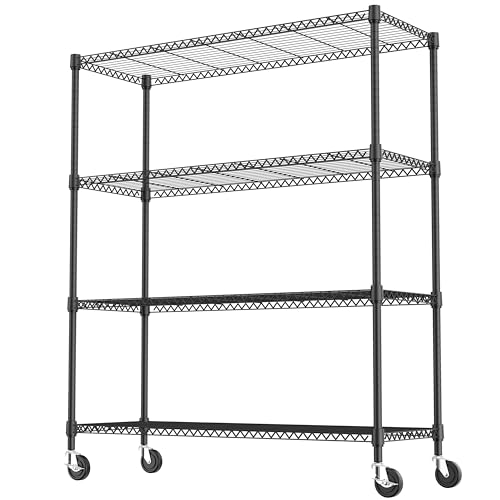 4 Tiers Storage Shelves Load 1400LBS