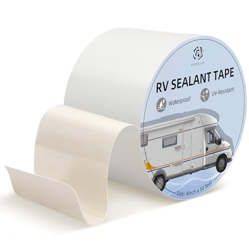 RV Roof Repair White Tape