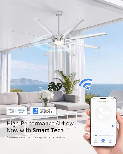 84 Inch Ceiling Fan with Light