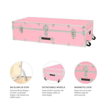 Rhino Trundle Storage Trunk with Wheels