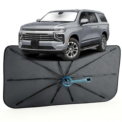 Car Windshield Sun Shade Umbrella for Chevrolet Suburban 2021