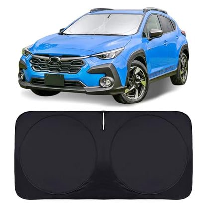 Car Windshield Sun Shade Compatible with Subaru Crosstrek 2021 2022 2023 2024 Front Window Sunshades for XV Crosstreck 2012
