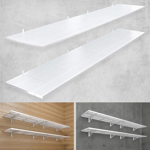 4 Pack 1.5x4ft Heavy Duty Garage Wall Shelving (24 System)