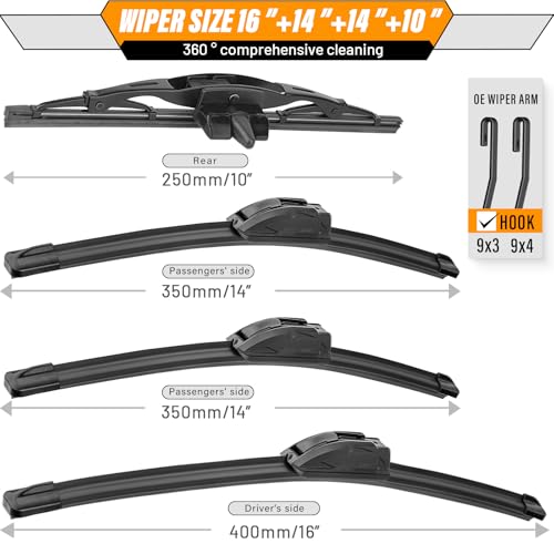 Windshield Wiper Blade Replacement for Toyota FJ Cruiser 2007