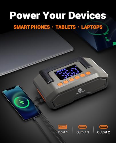 Jump Starter with Air Compressor