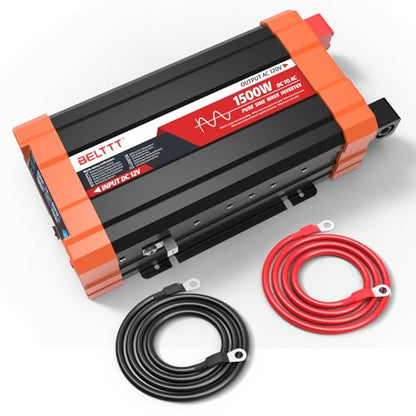 1500W Pure Sine Wave Inverter 12V to 110V Converter