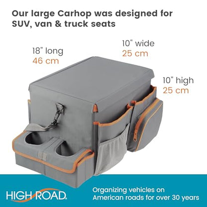 Front Seat Organizer with Tray and Cup Holders