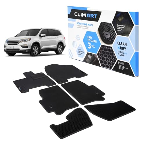 All Weather Car Floor Mats Compatible with Honda Pilot 2016