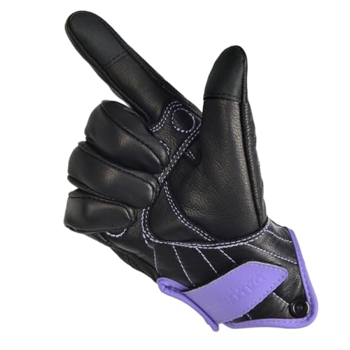 Harssidanza Woman Touch Motorcycle Racing Gloves GL016US Light Purple L