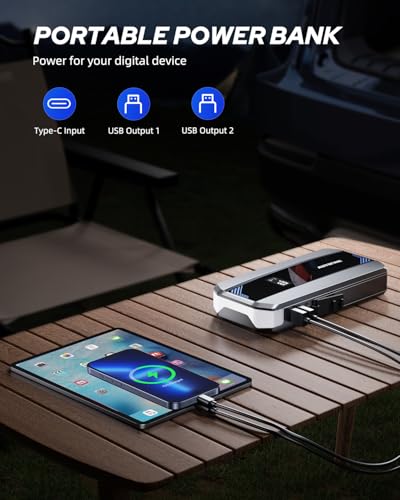 Car Jump Starter 6000A Battery Booster
