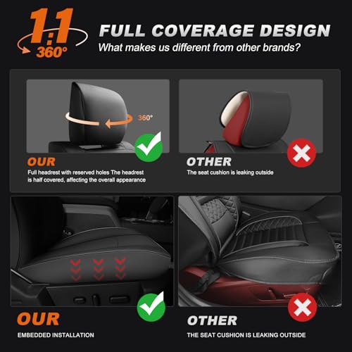 Custom Fit Seat Covers for Ram 1500 & 2500 2009 (4 Count)