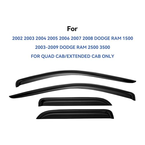 Window Visors Rain Guards for 2002